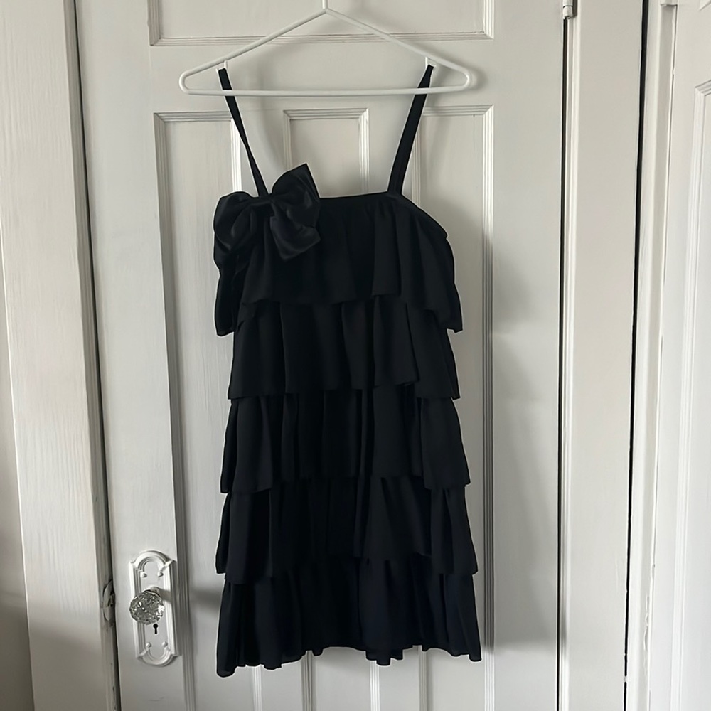 Erin Fetherston Tiered black mini dress - Party! Sz 7
